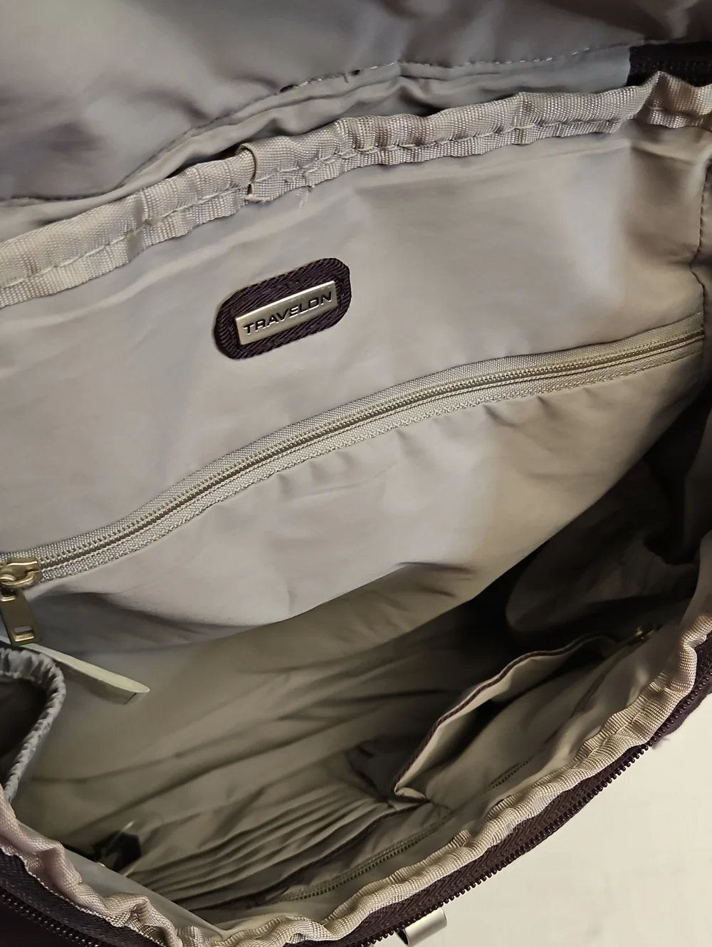 Travelon Anti-Theft Signature Convertible Backpack - Purple/Gray